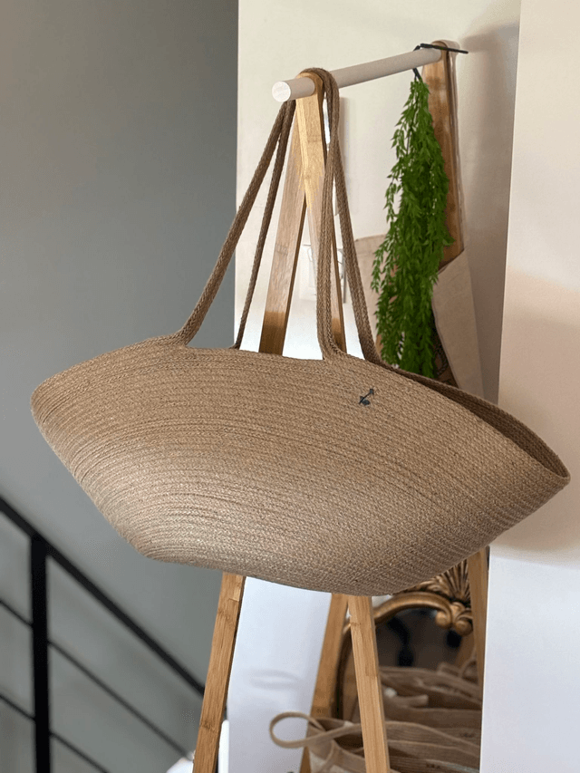 Sac cabas XXL naturel tresse de jute