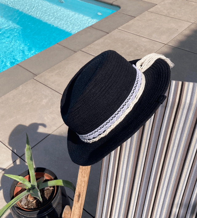 Chapeau coton noir 