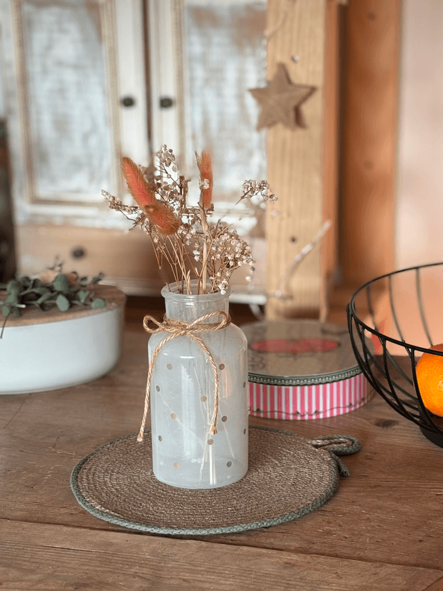 Dessous de plat décoratif naturel rond