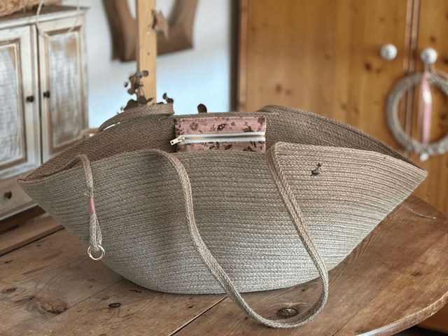 Sac cabas XXL naturel tresse de jute